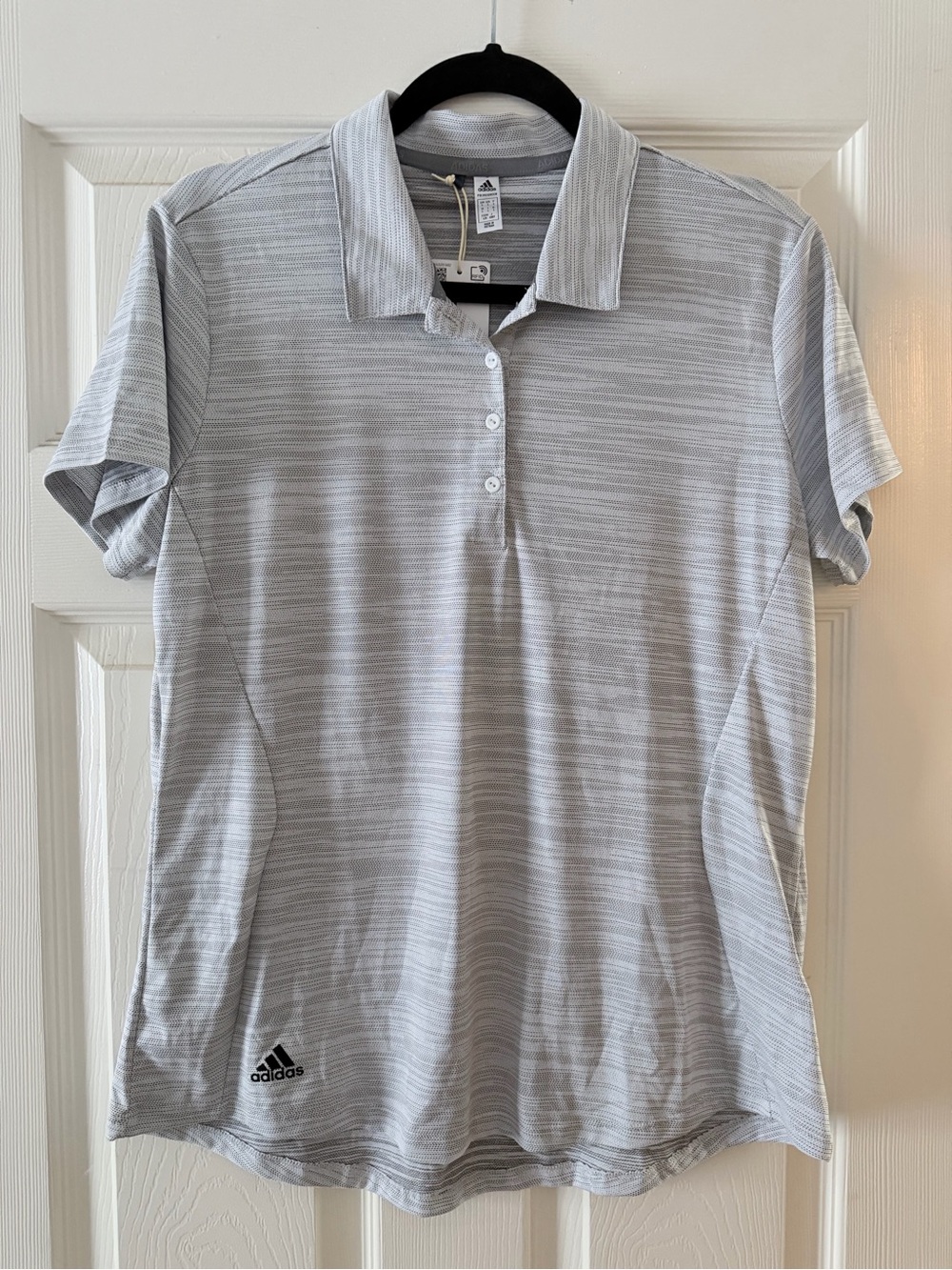 Adidas Women’s Light Gray Performance Polo Shirt